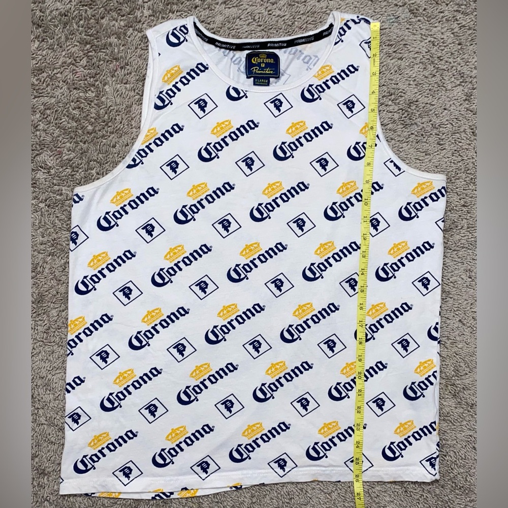 Primitive Skateboards X Corona Colab Tank Top Cerveza White SIZE X-LARGE